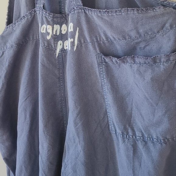 Magnolia Pearl Cosmos overalls blue os rare overall pant pants jumpsuit romper - Picture 11 of 16